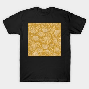 Boho Florals - Gold T-Shirt